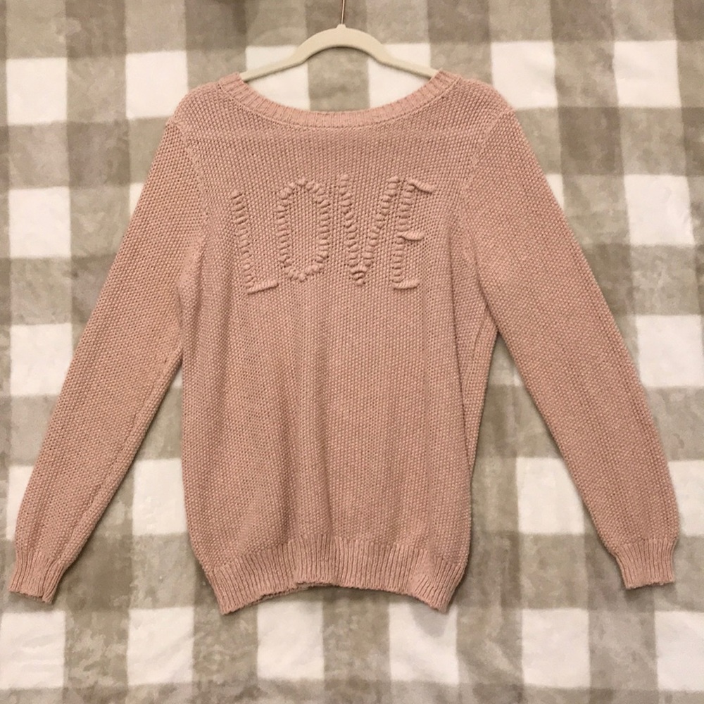 Lauren Conrad Scoop-Neck Love Sweater